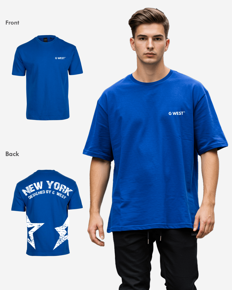 G West Oversized New York Arch Logo Tee Gwdtfl9053 - 2 Colors - G West