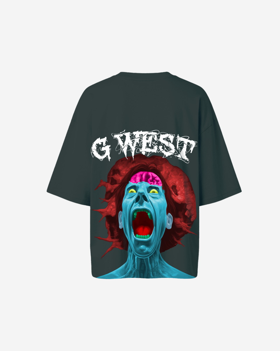 G West Oversized Premium Erupt Brain T-Shirt - WOMEN - G West