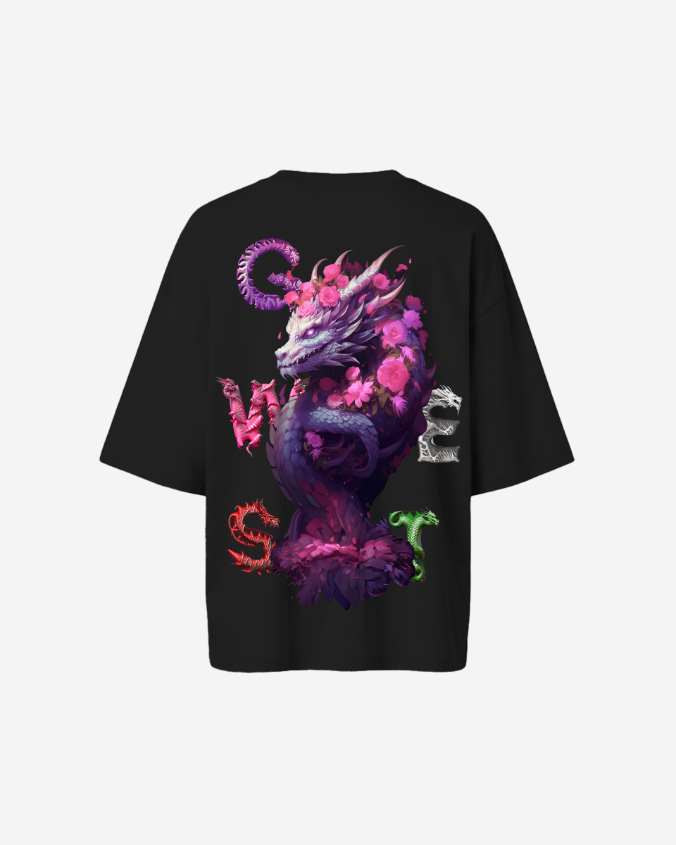 G West Oversized Purple Dragon Tee - Women - G West