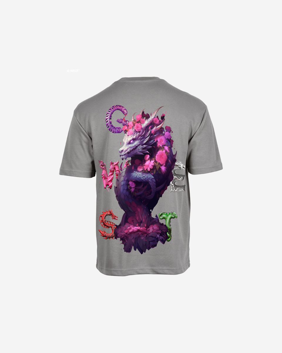 G West Oversized Purple Dragon Tee - G West