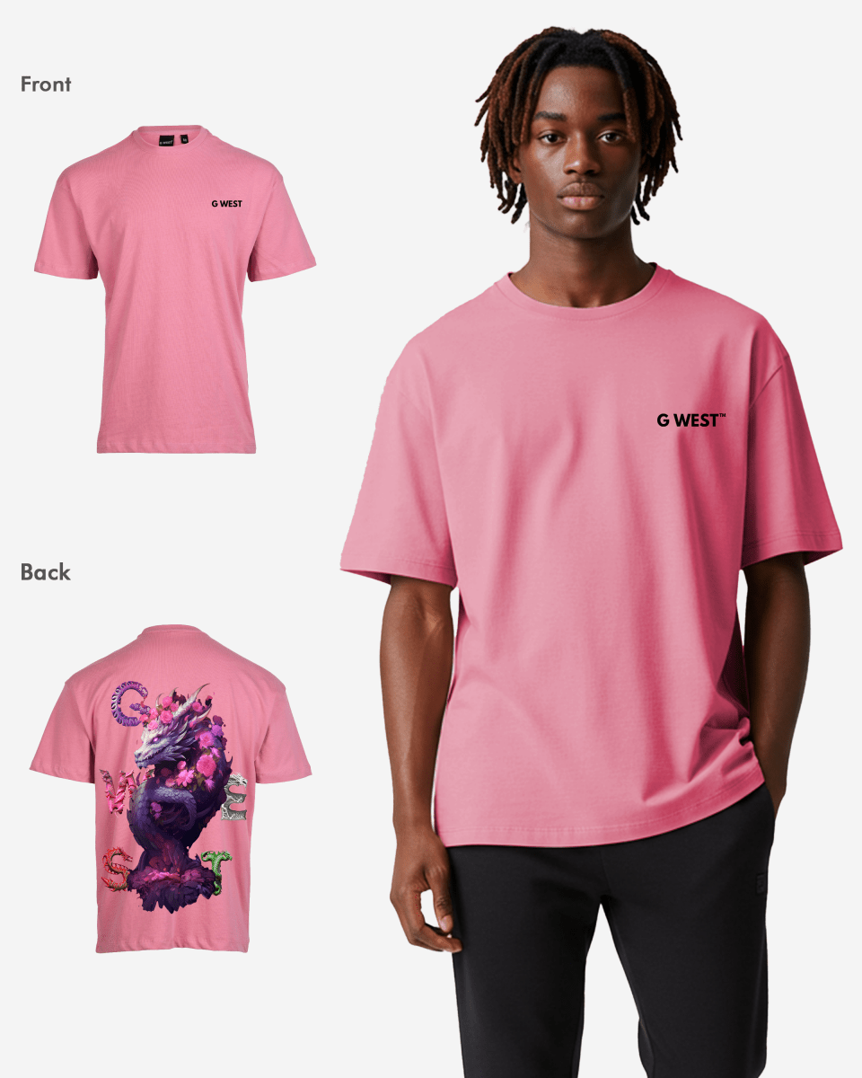G West Oversized Purple Dragon Tee - G West