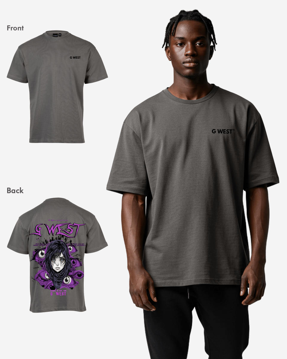 G West Oversized Purple Eye Tee - G West