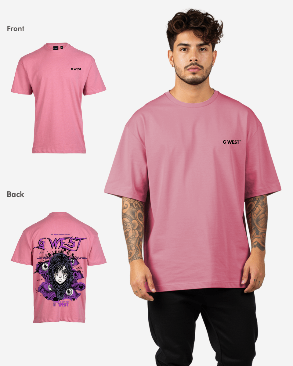 G West Oversized Purple Eye Tee - G West