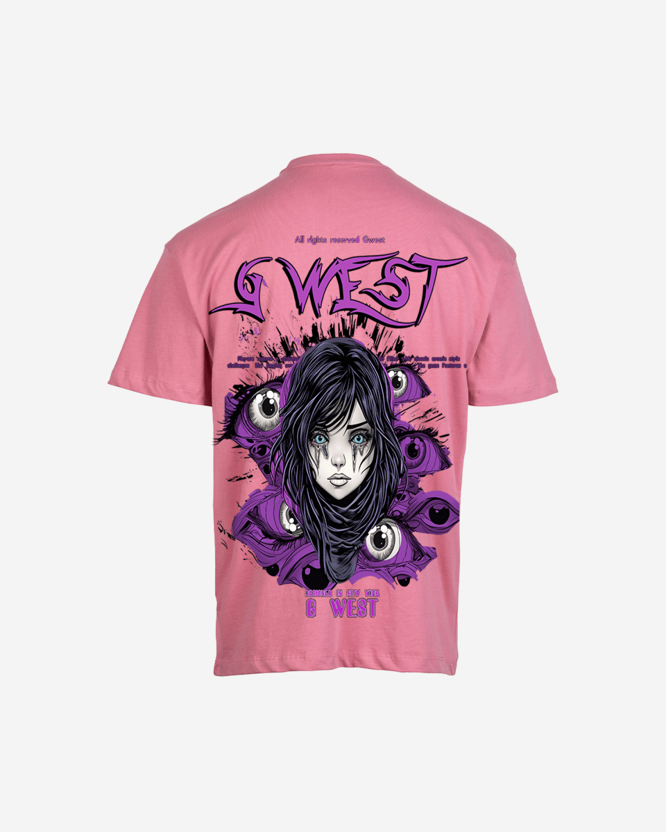 G West Oversized Purple Eye Tee - G West