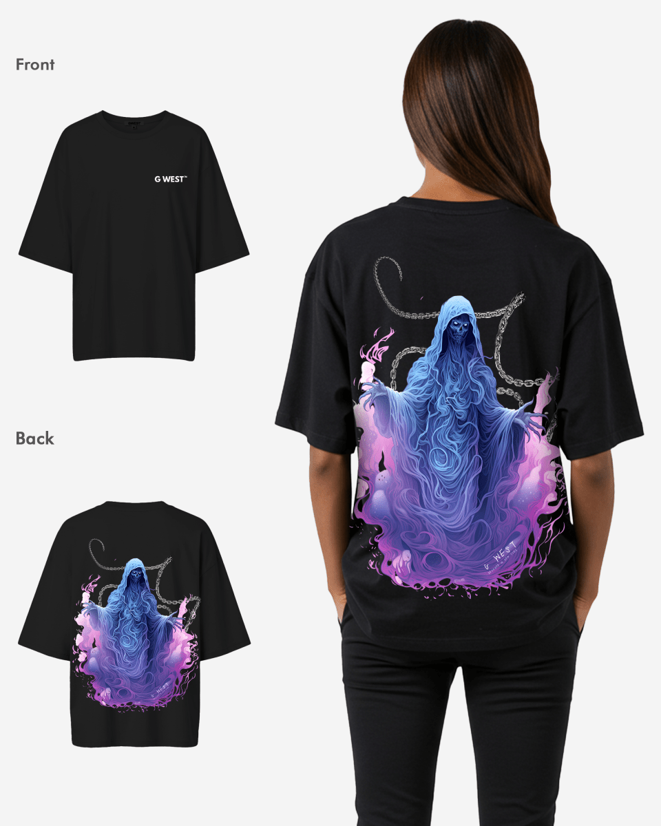 G West Oversized Purple Reaper Tee - WOMEN - G West
