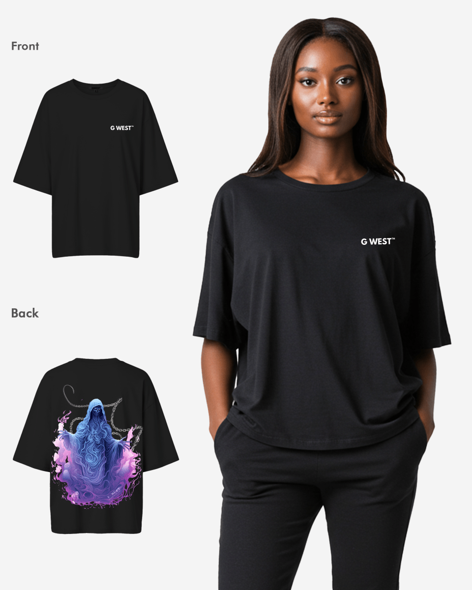 G West Oversized Purple Reaper Tee - WOMEN - G West