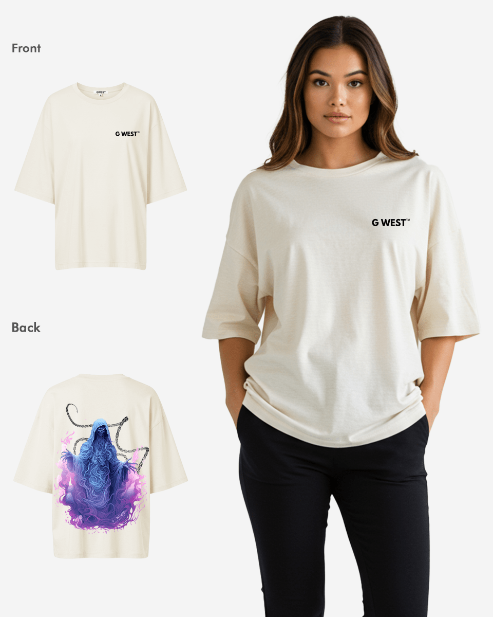 G West Oversized Purple Reaper Tee - WOMEN - G West