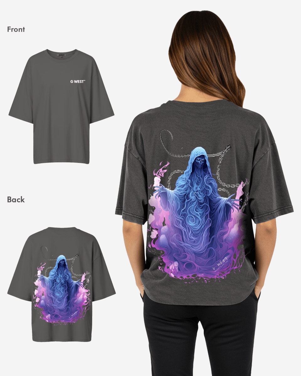G West Oversized Purple Reaper Tee - WOMEN - G West