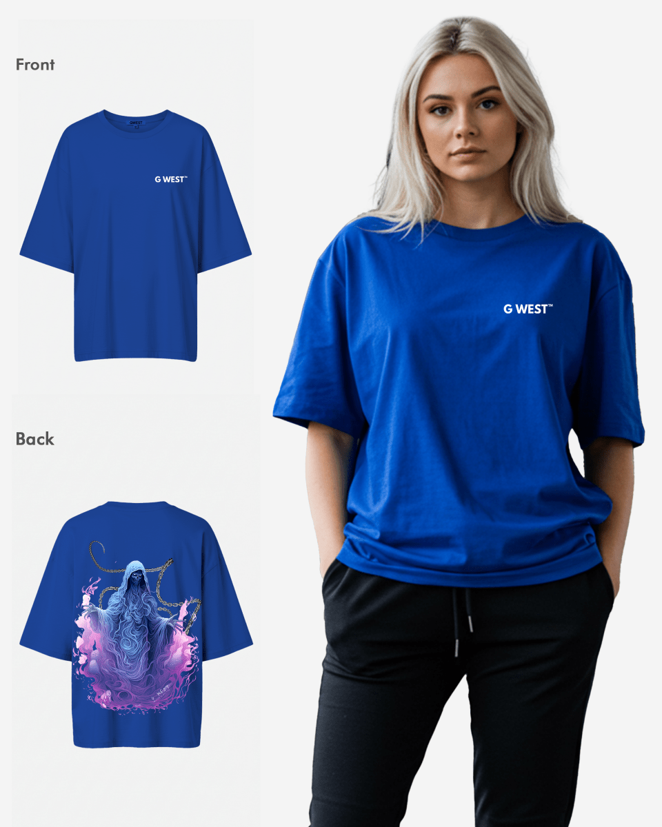 G West Oversized Purple Reaper Tee - WOMEN - G West