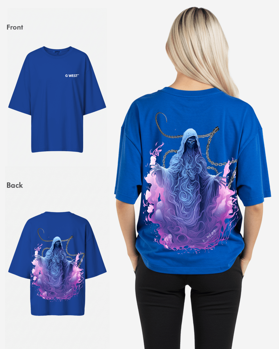 G West Oversized Purple Reaper Tee - WOMEN - G West