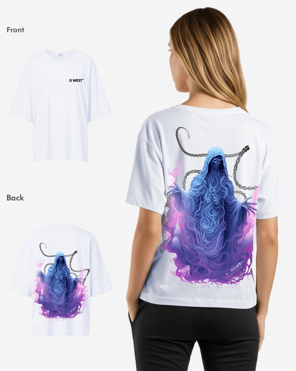 G West Oversized Purple Reaper Tee - WOMEN - G West