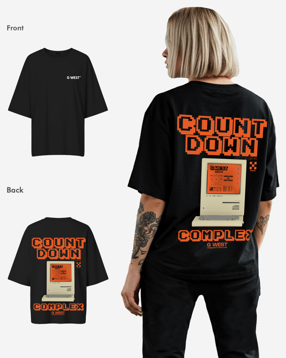 G West Oversized Retro Pc T-Shirt - WOMEN - G West