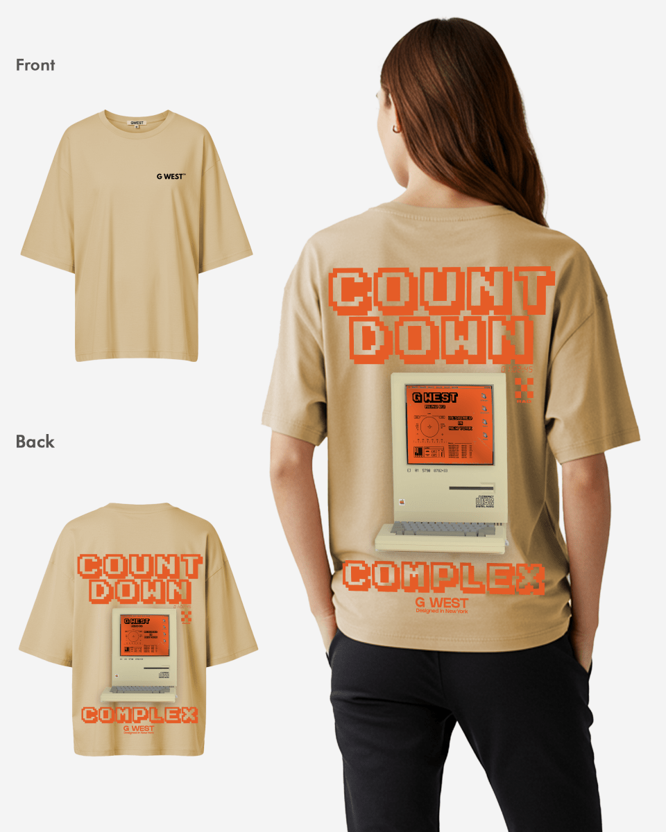 G West Oversized Retro Pc T-Shirt - WOMEN - G West