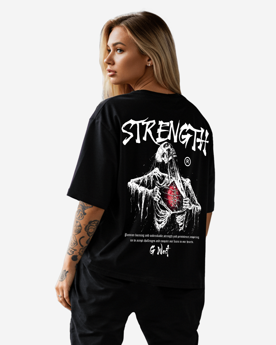 G West Oversized Ripping Skeleton Tee - WOMEN - G West