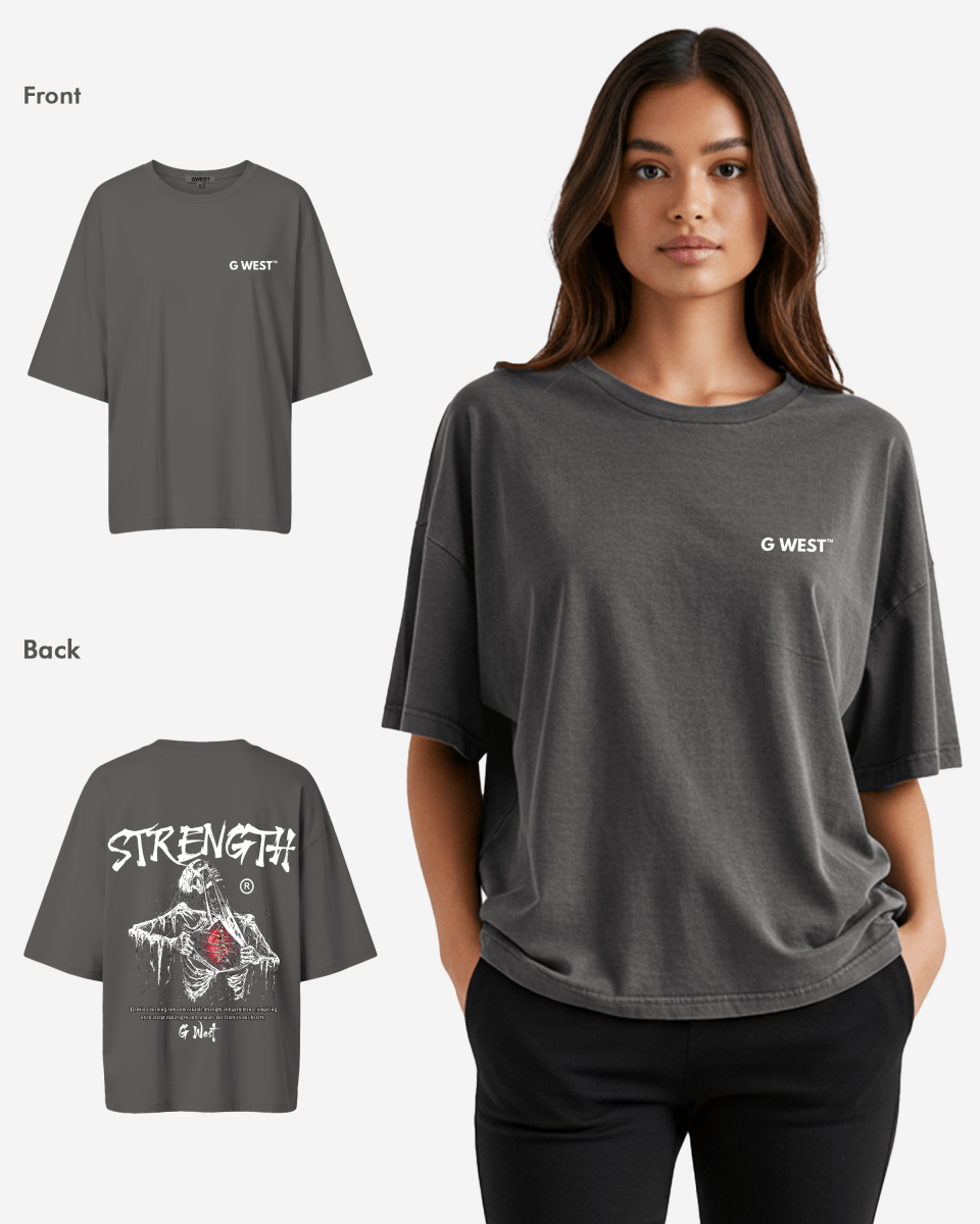 G West Oversized Ripping Skeleton Tee - WOMEN - G West