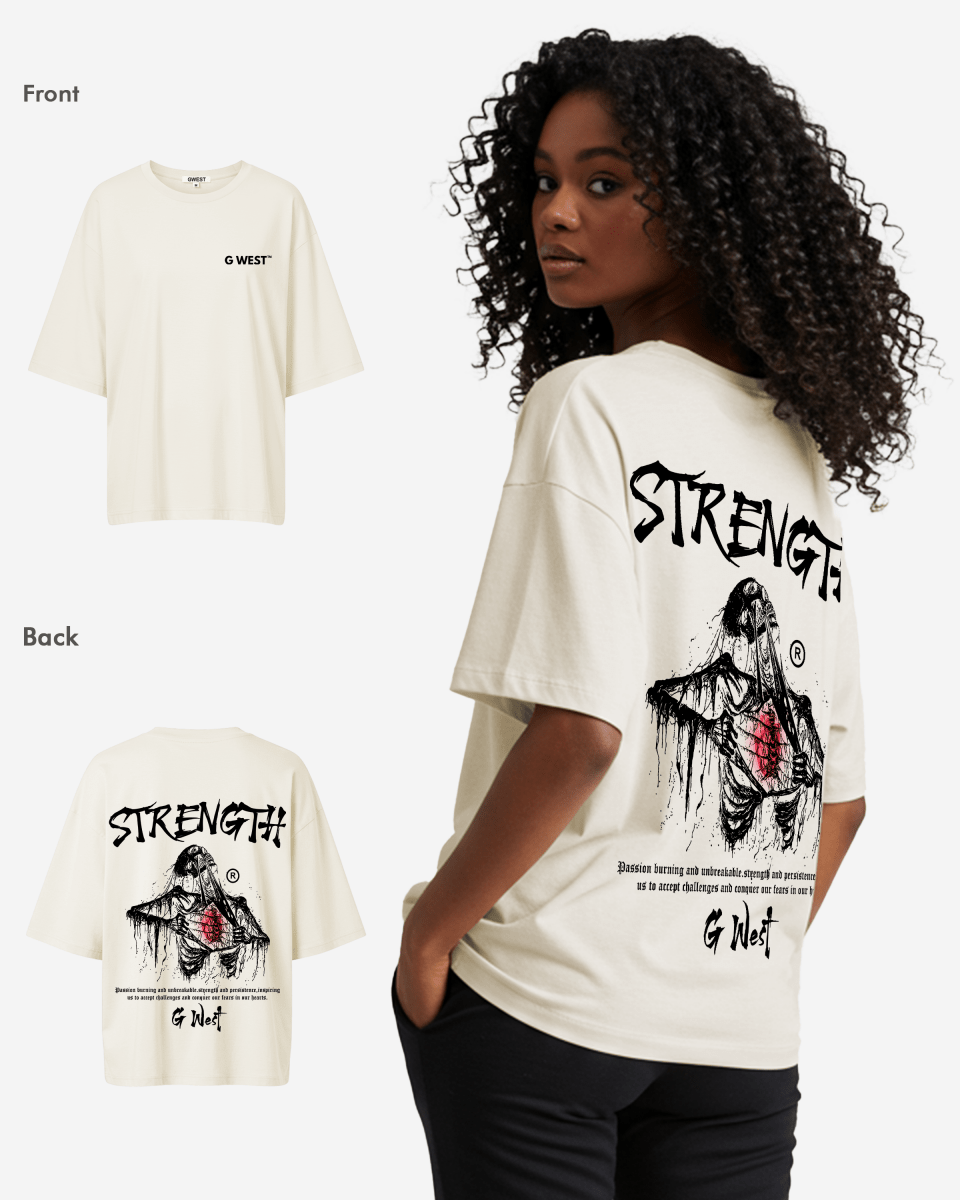 G West Oversized Ripping Skeleton Tee - WOMEN - G West
