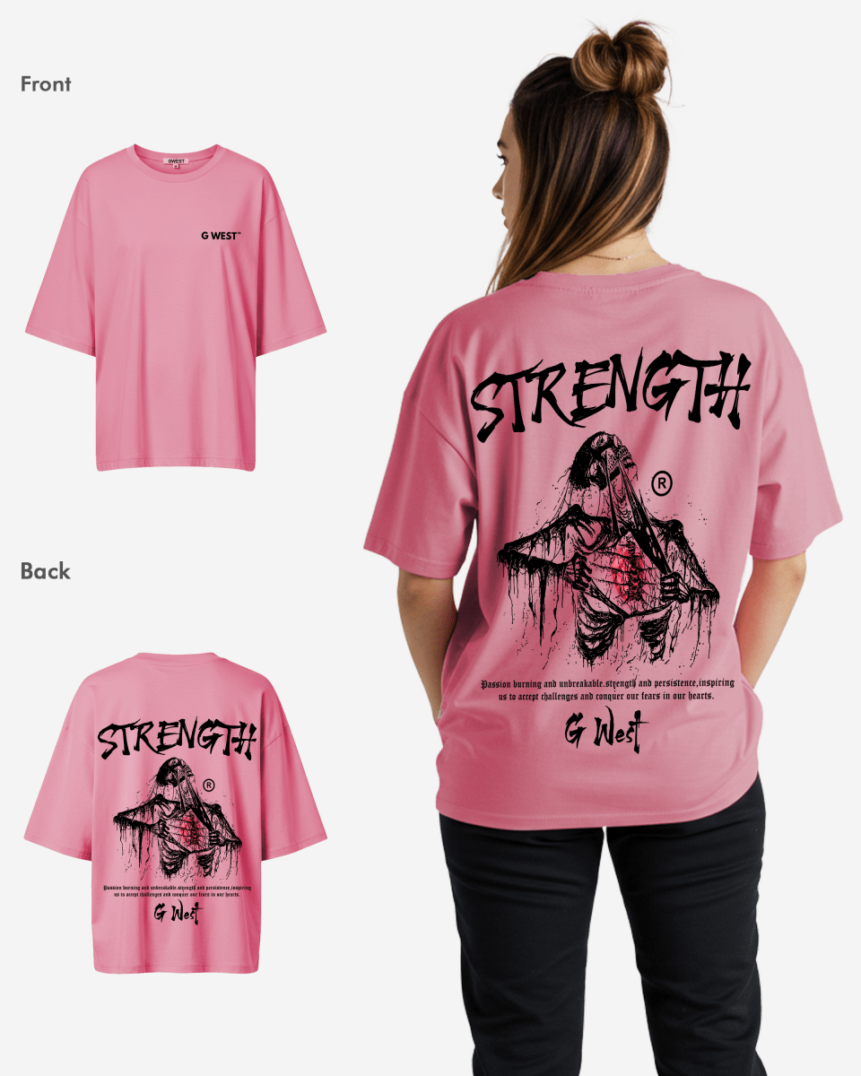 G West Oversized Ripping Skeleton Tee - WOMEN - G West
