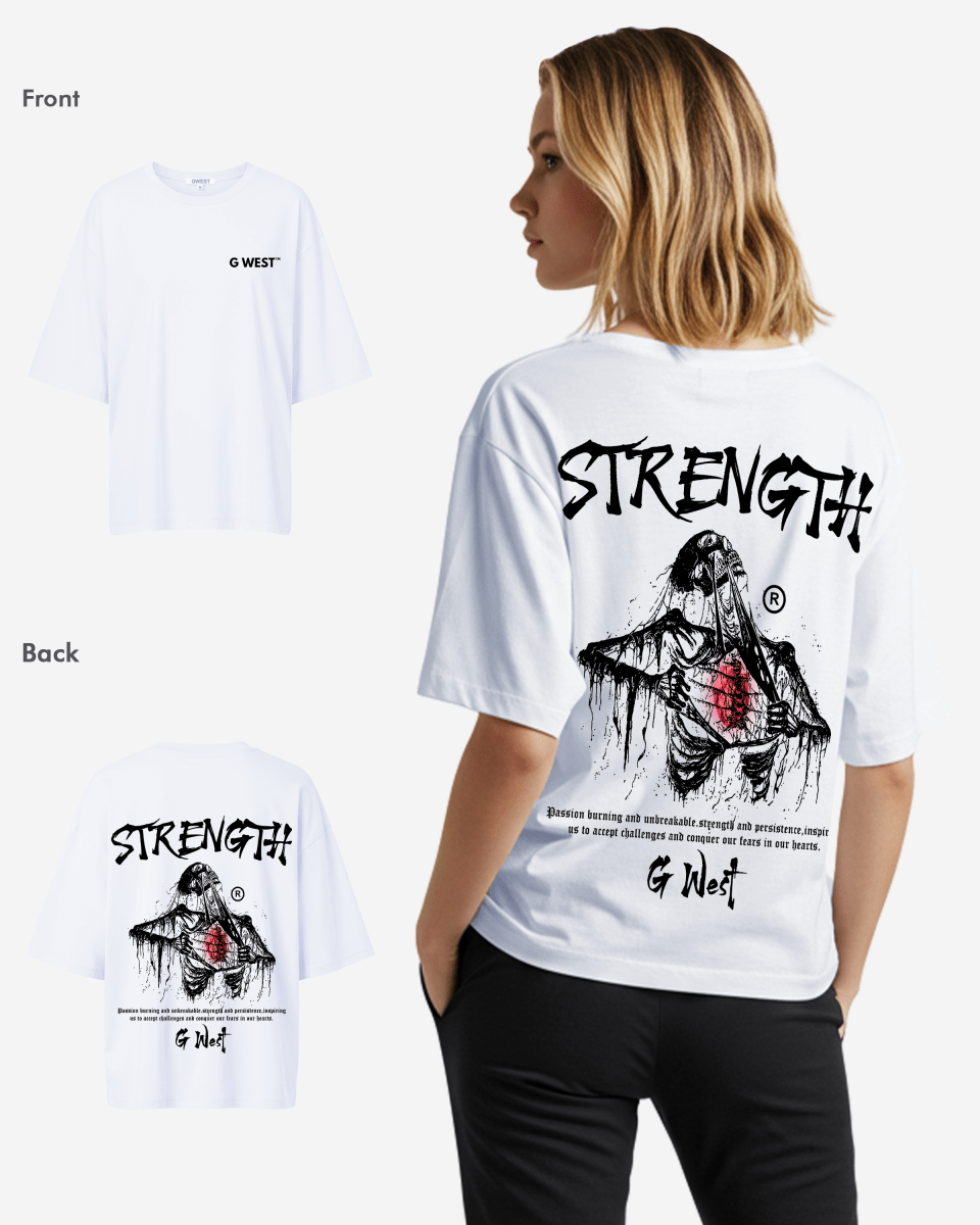 G West Oversized Ripping Skeleton Tee - WOMEN - G West