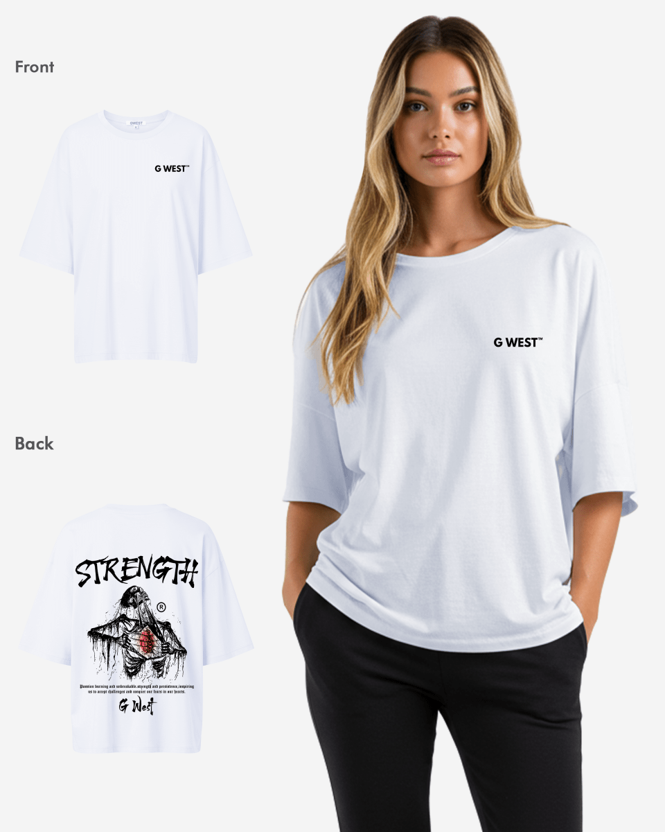 G West Oversized Ripping Skeleton Tee - WOMEN - G West