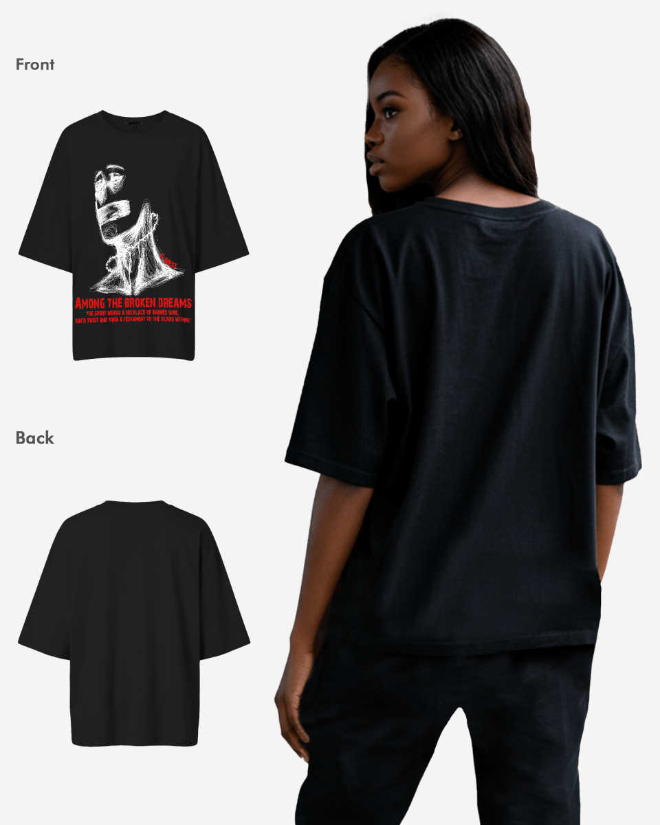 G West Oversized Sinner Black Tee - WOMEN - G West