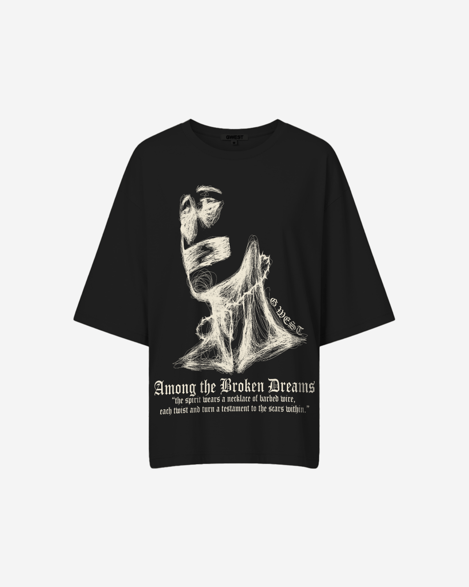 G West Oversized Sinner Black Tee - WOMEN - G West