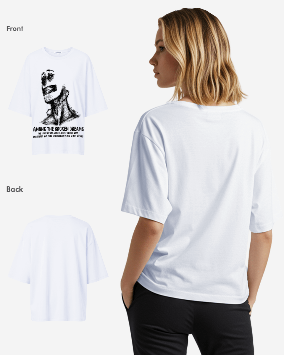 G West Oversized Sinner Black Tee - WOMEN - G West