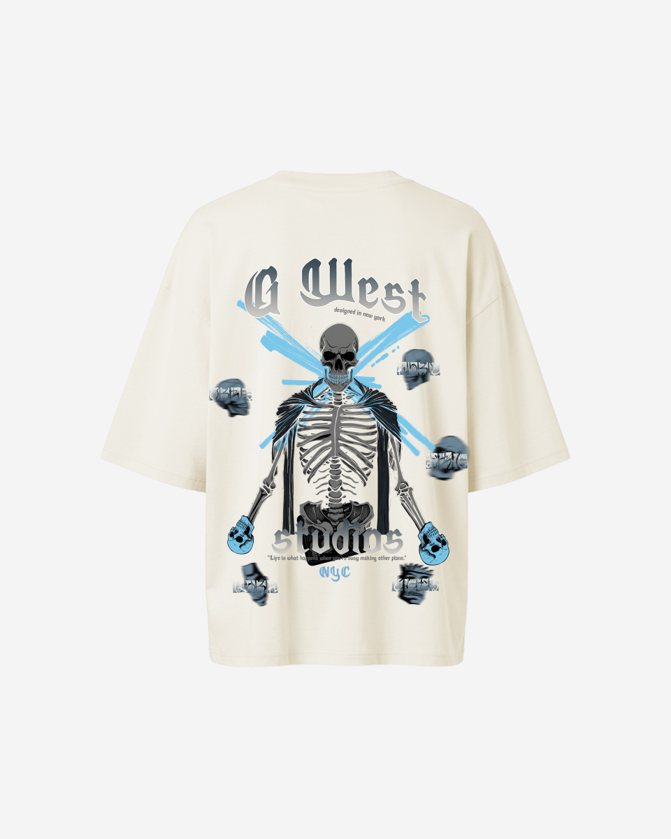 G West Oversized Skull Tee - WOMEN - G West