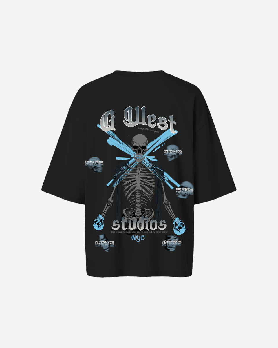 G West Oversized Skull Tee - WOMEN - G West