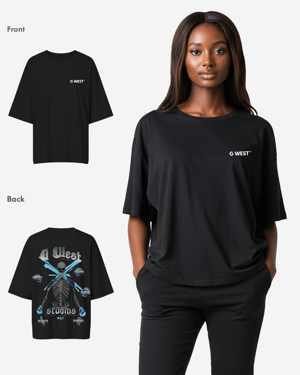 G West Oversized Skull Tee - WOMEN - G West
