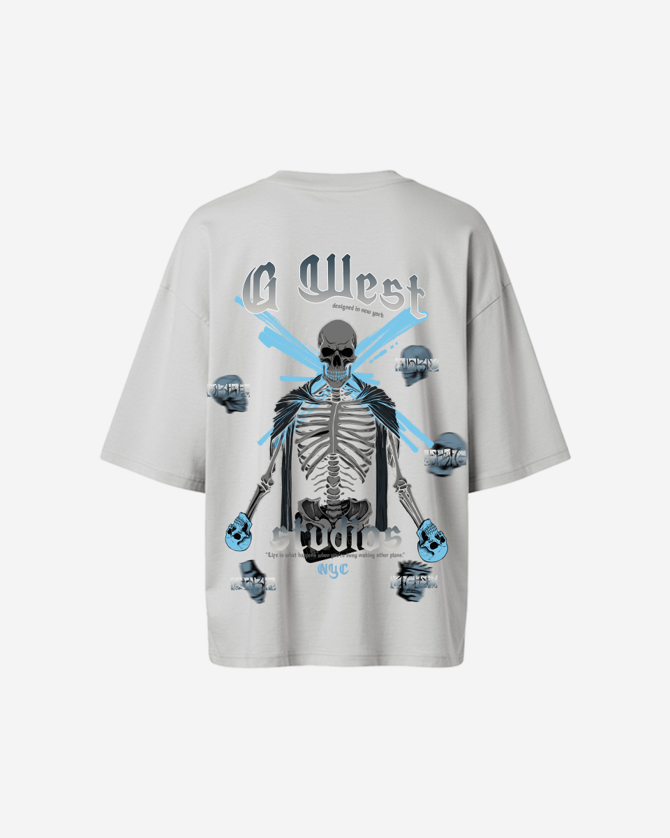 G West Oversized Skull Tee - WOMEN - G West