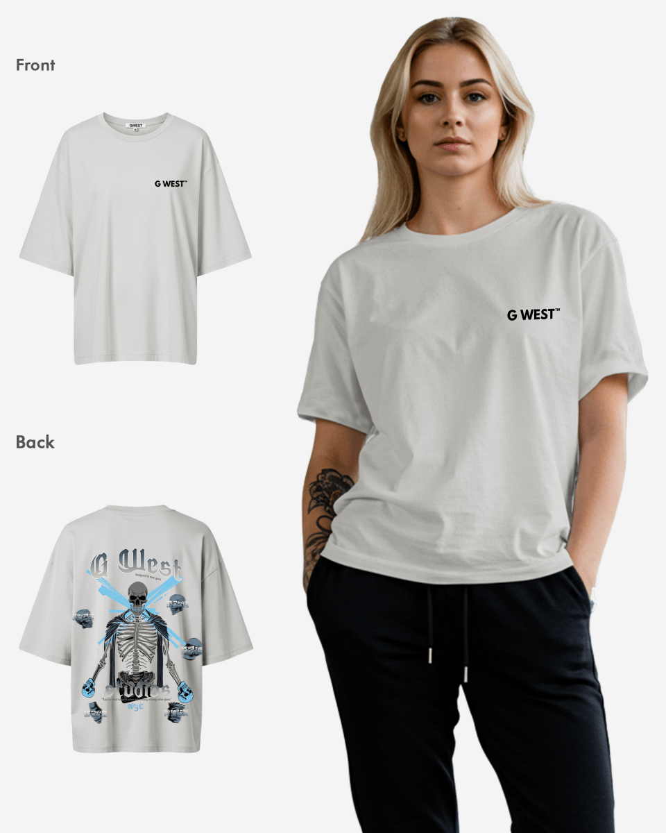 G West Oversized Skull Tee - WOMEN - G West