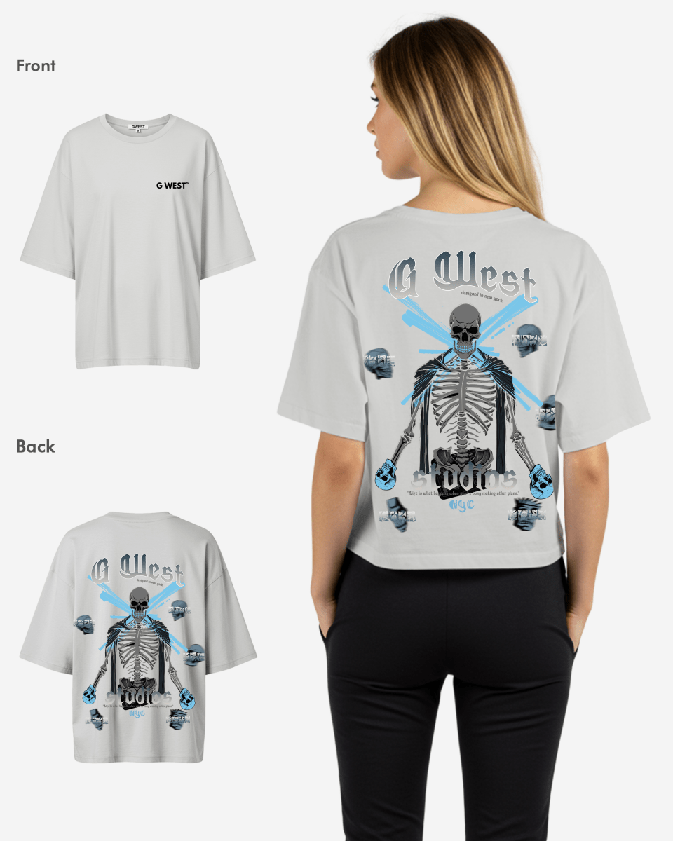 G West Oversized Skull Tee - WOMEN - G West