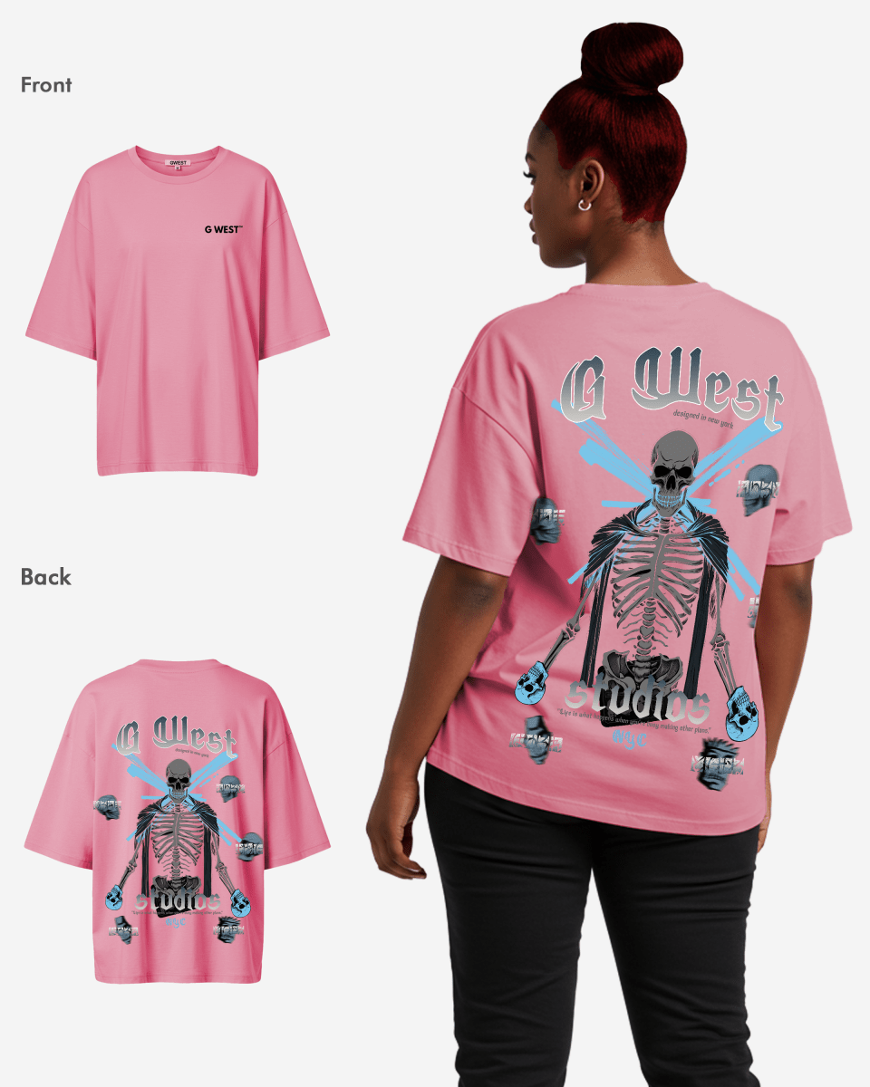 G West Oversized Skull Tee - WOMEN - G West