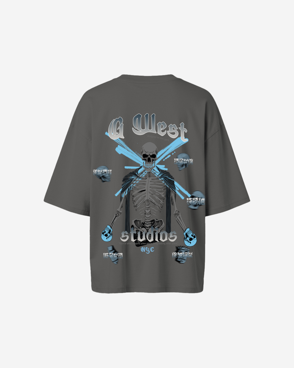 G West Oversized Skull Tee - WOMEN - G West