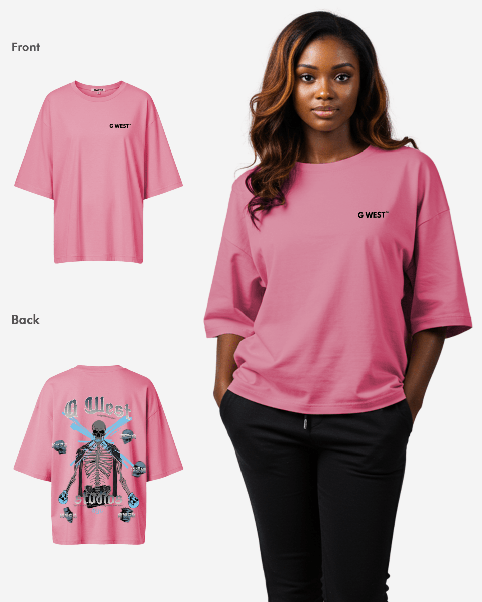 G West Oversized Skull Tee - WOMEN - G West