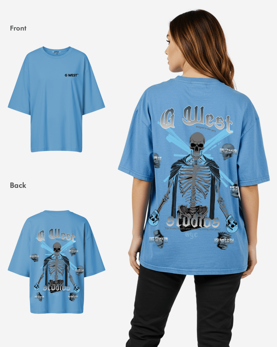 G West Oversized Skull Tee - WOMEN - G West