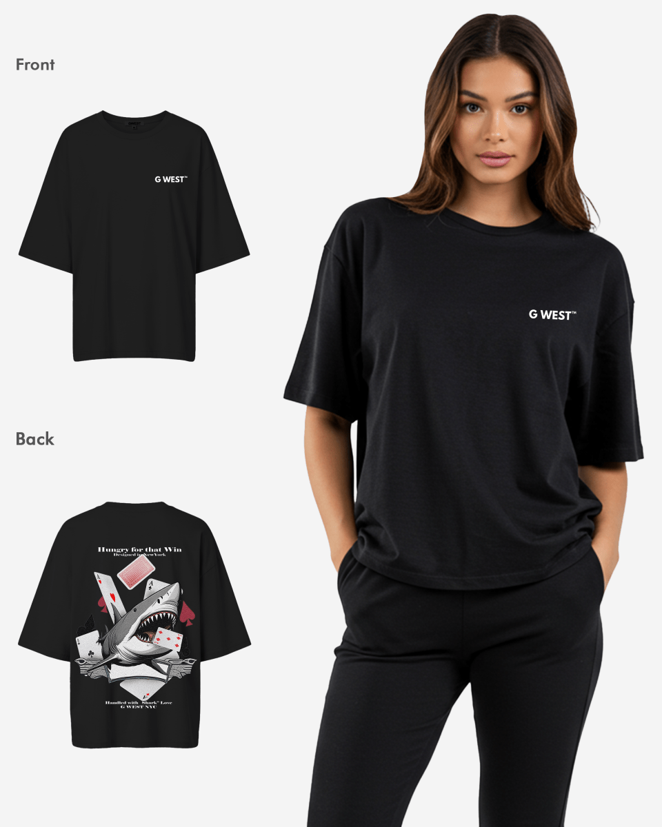 G West Oversized Spade Of Sharks T Shirt - WOMEN - G West