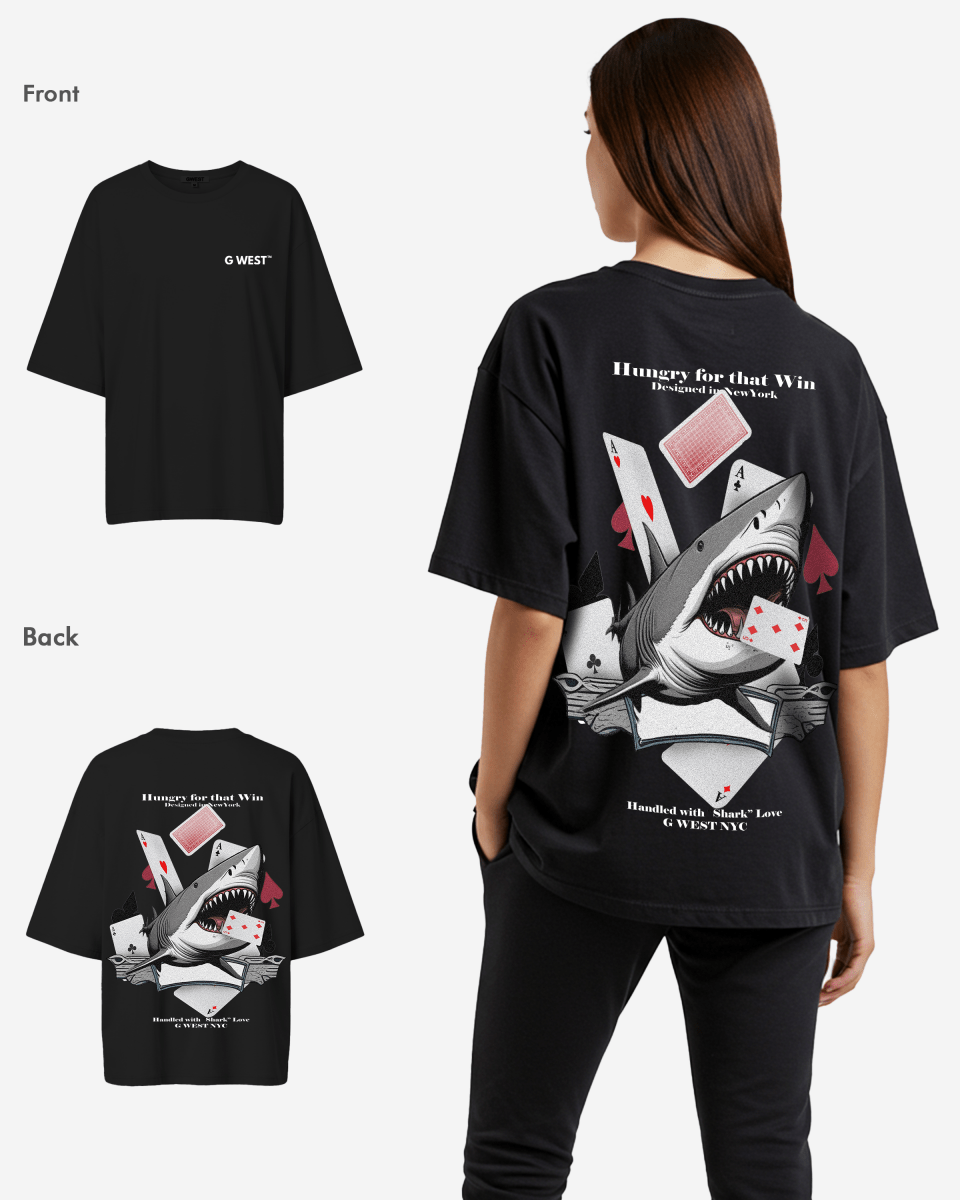 G West Oversized Spade Of Sharks T Shirt - WOMEN - G West