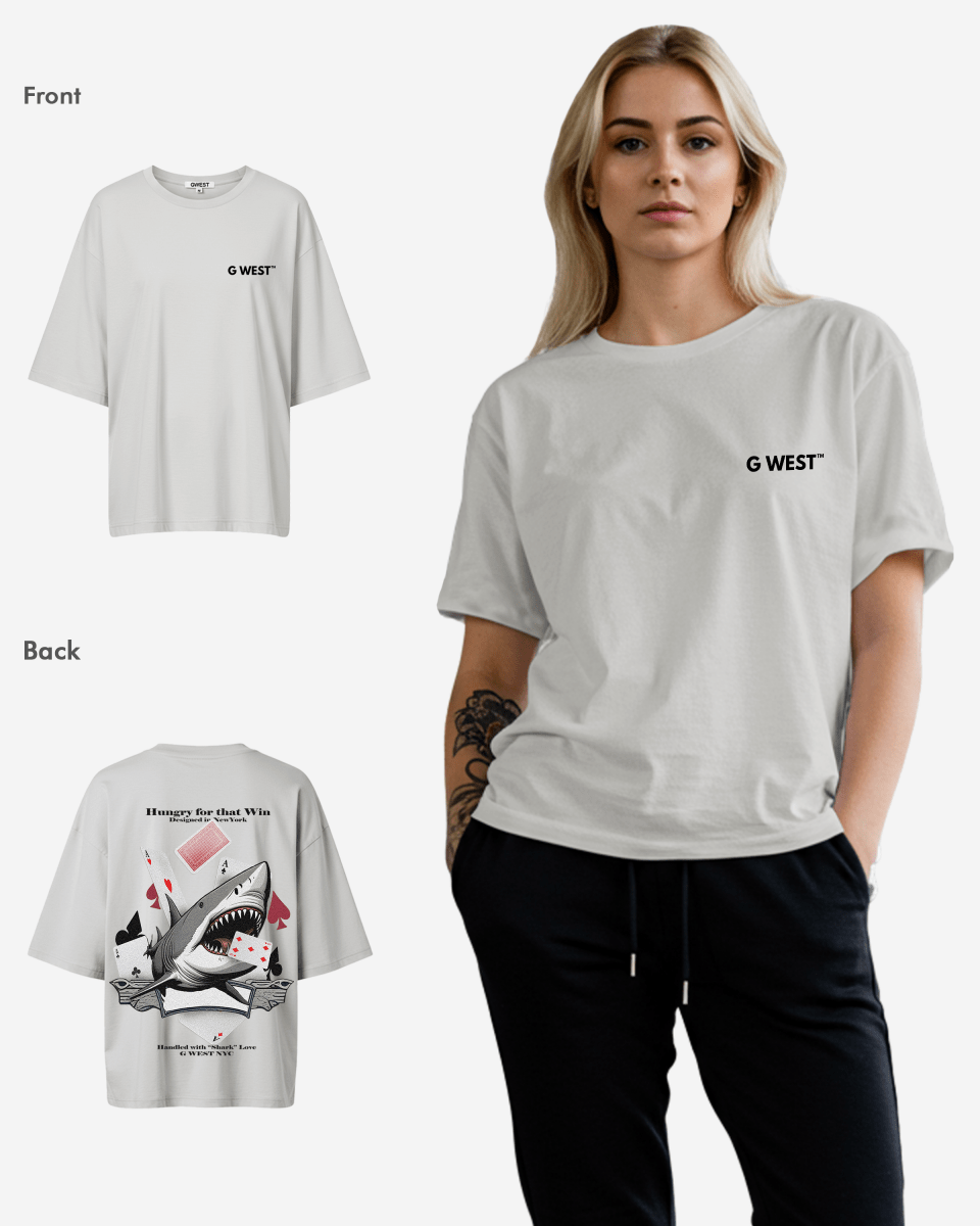 G West Oversized Spade Of Sharks T Shirt - WOMEN - G West
