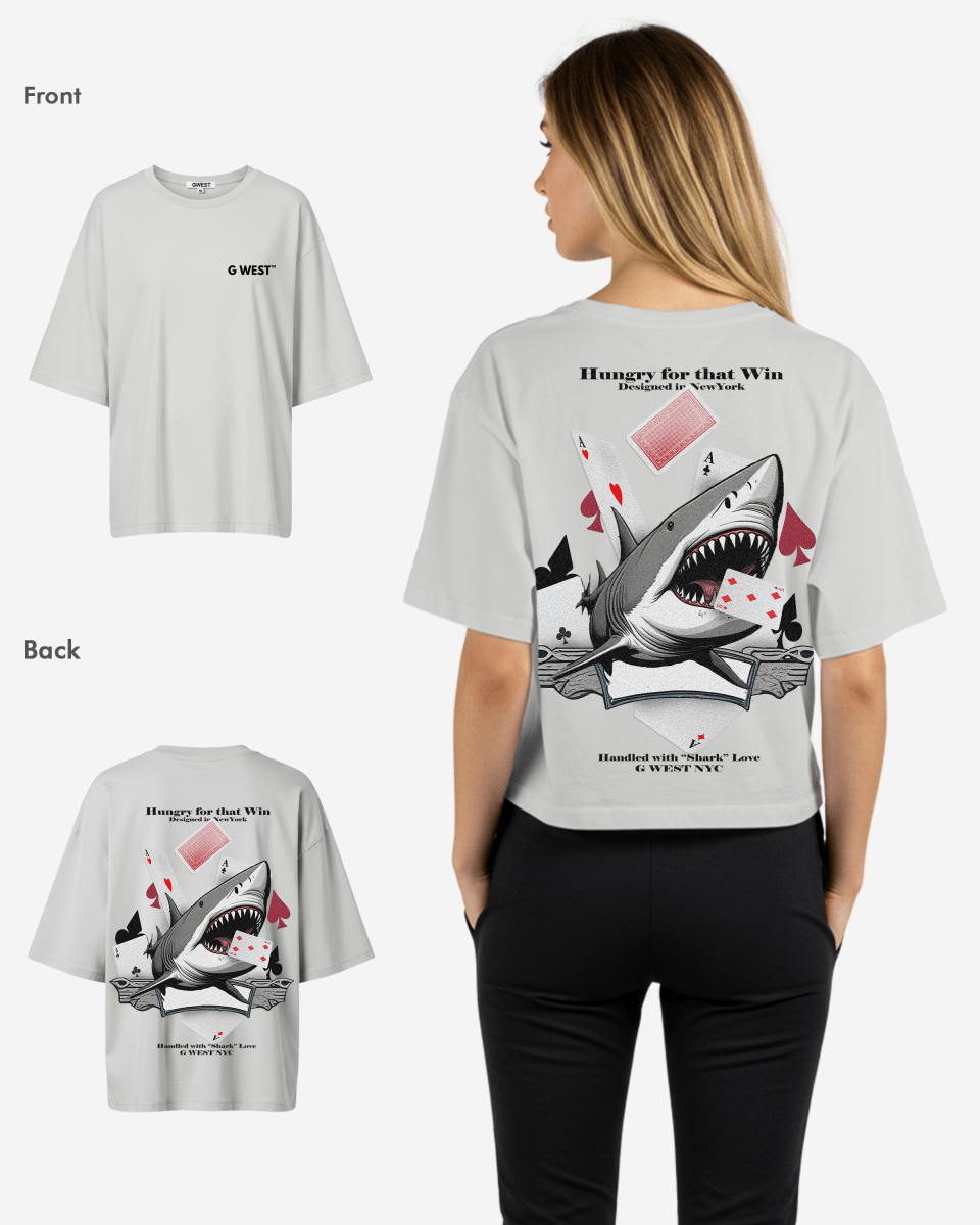 G West Oversized Spade Of Sharks T Shirt - WOMEN - G West