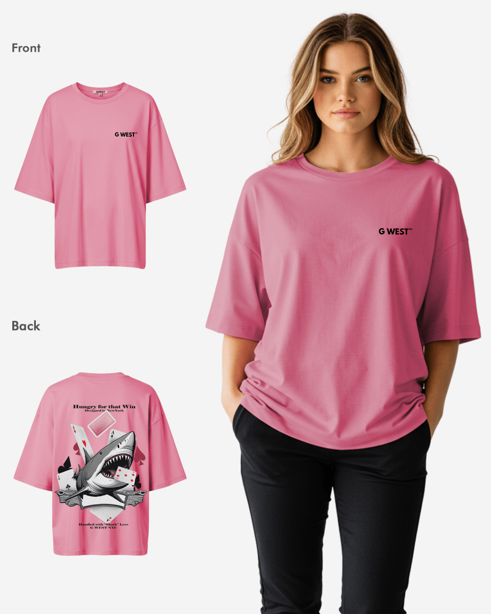 G West Oversized Spade Of Sharks T Shirt - WOMEN - G West