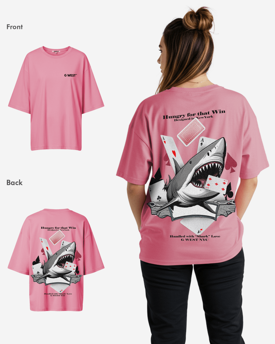 G West Oversized Spade Of Sharks T Shirt - WOMEN - G West