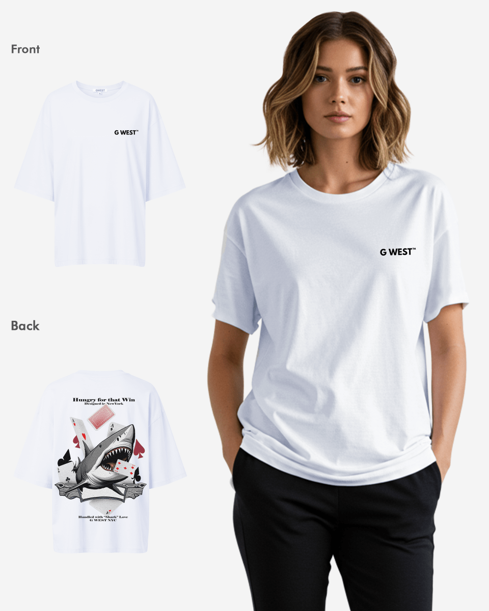 G West Oversized Spade Of Sharks T Shirt - WOMEN - G West