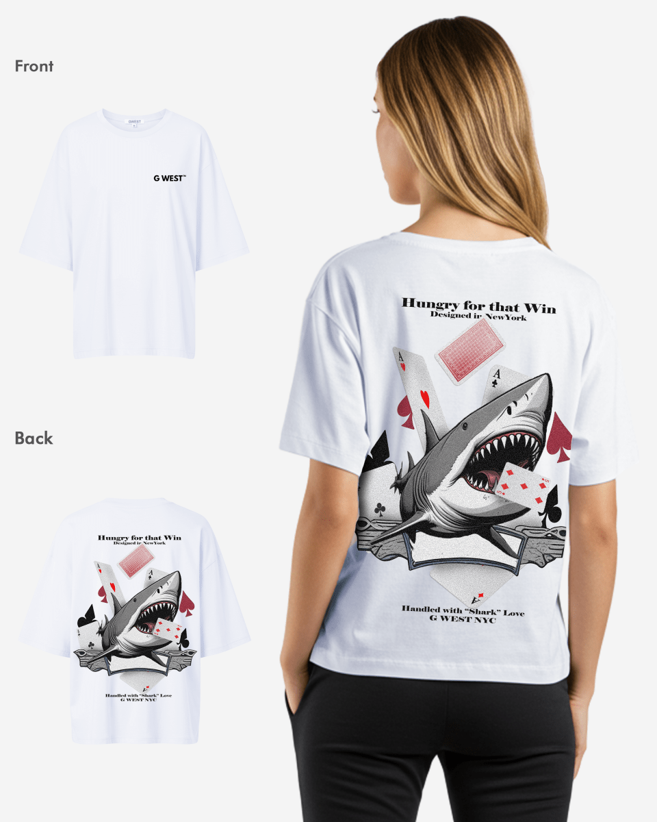 G West Oversized Spade Of Sharks T Shirt - WOMEN - G West