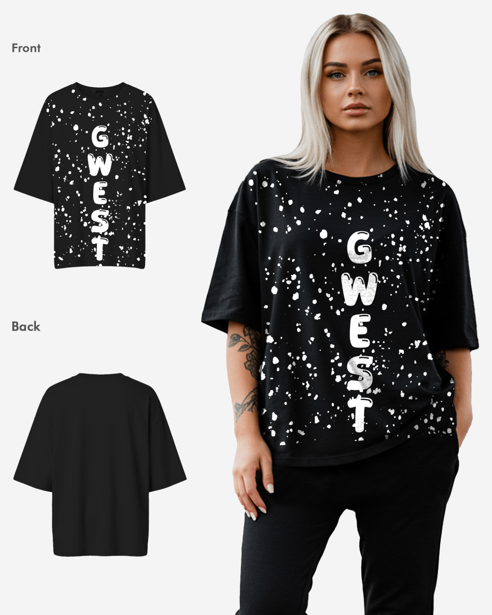 G West Oversized Splatter Tee - WOMEN - G West