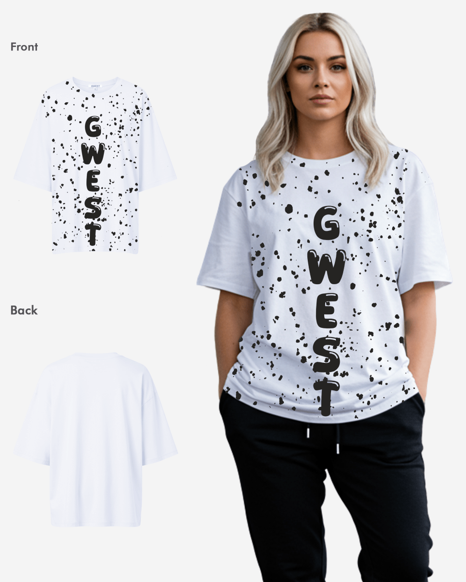 G West Oversized Splatter Tee - WOMEN - G West