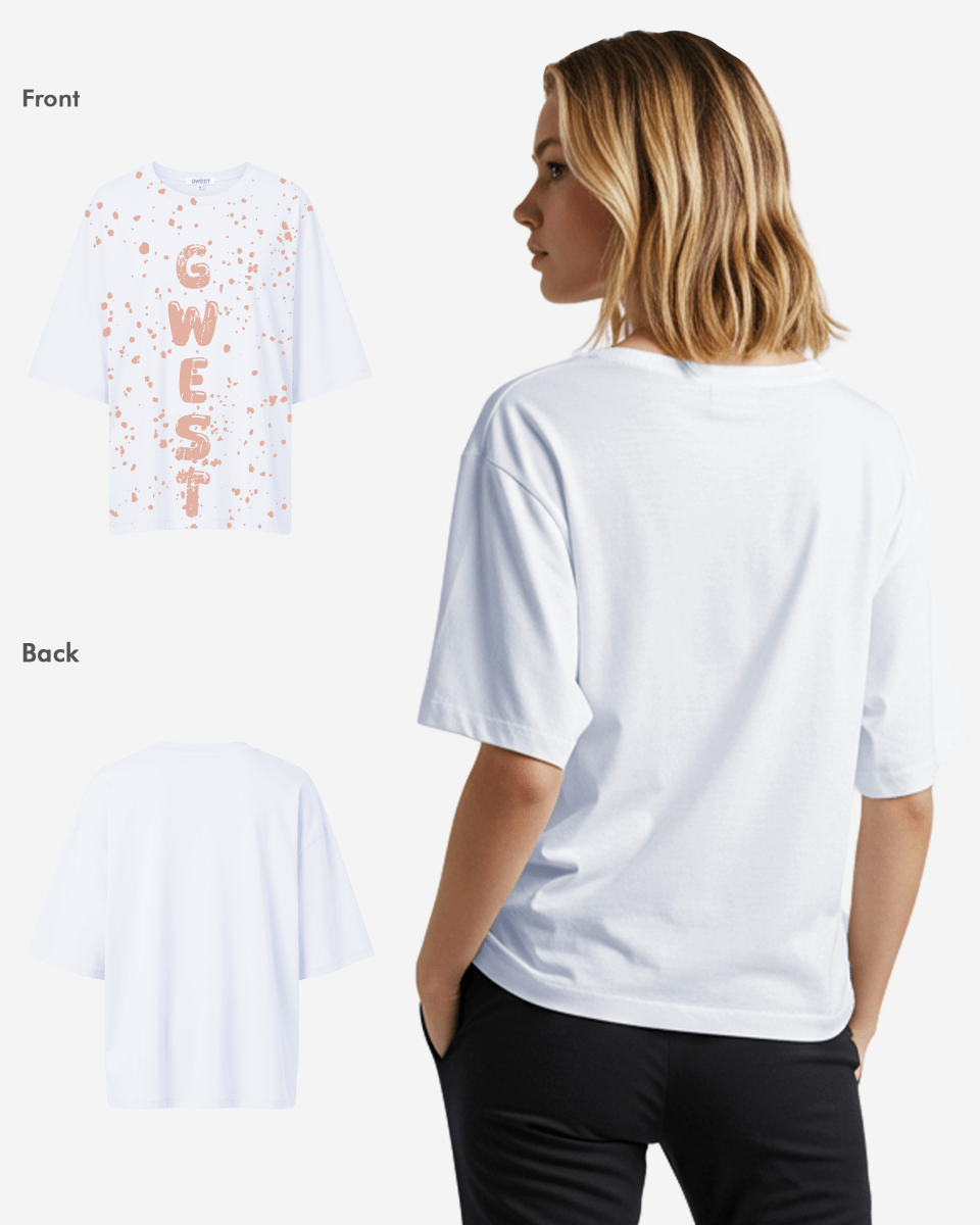 G West Oversized Splatter Tee - WOMEN - G West