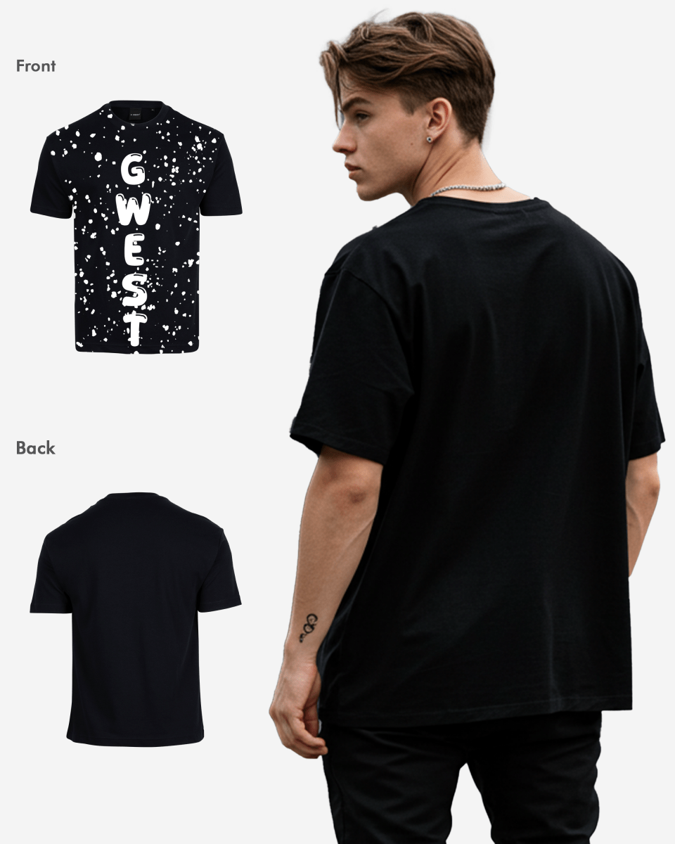 G West Oversized Splatter Tee - G West