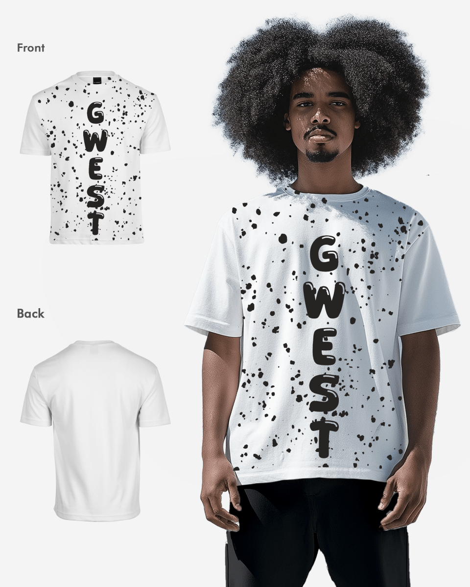 G West Oversized Splatter Tee - G West