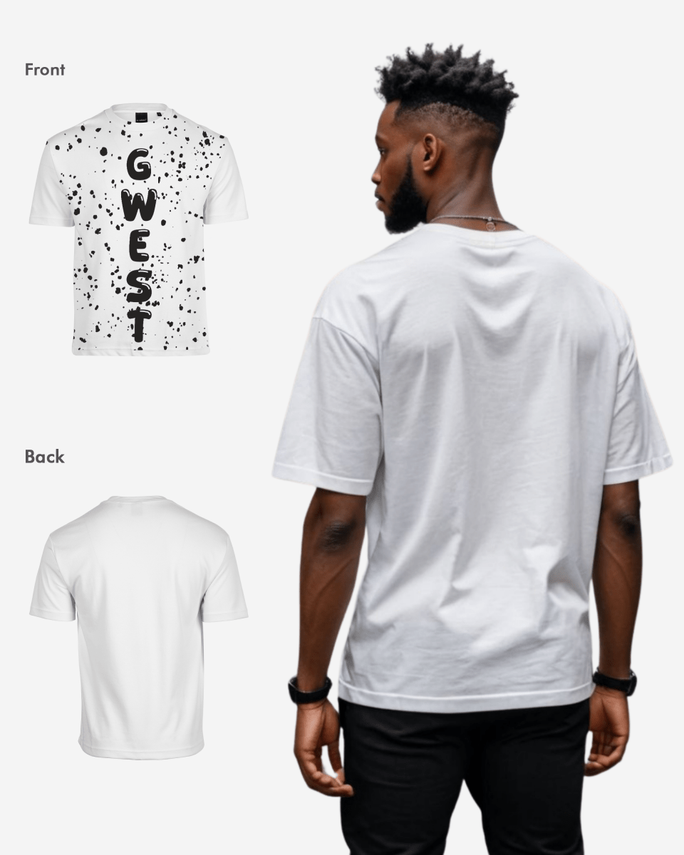 G West Oversized Splatter Tee - G West